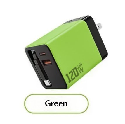 120W GaN Fast Charger With A Built-in Retractable Cable - Image 10