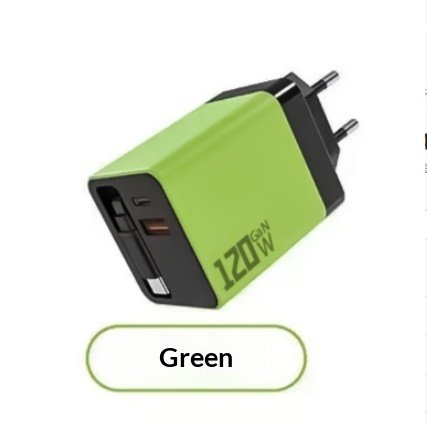 120W GaN Fast Charger With A Built-in Retractable Cable - Image 9